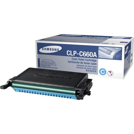 Toner cyan Samsung pour CLP-610ND / 660D / 660ND, Toner Express : achat en ligne de Toner cyan Samsung pour CLP-610ND / 660D / 6
