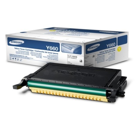 Toner jaune Samsung pour CLP-610ND / 660D / 660ND, Toner Express : achat en ligne de Toner jaune Samsung pour CLP-610ND / 660D /