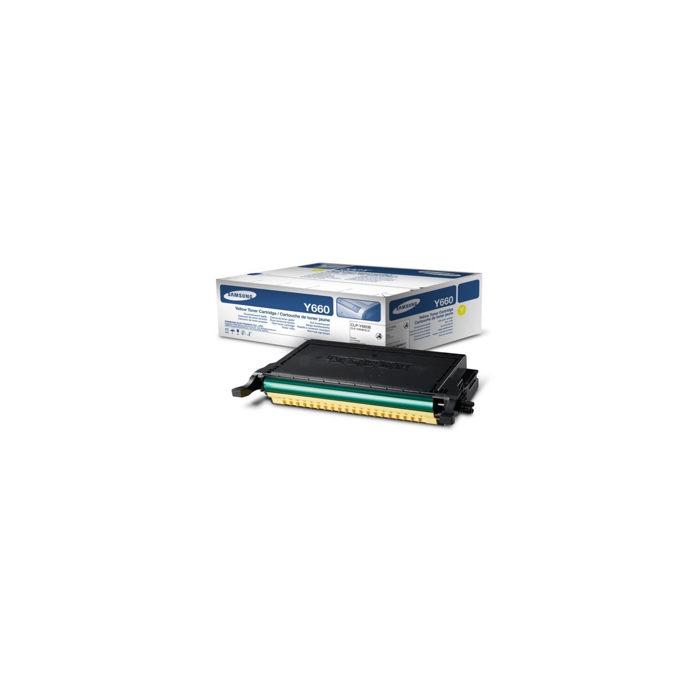 Toner jaune Samsung pour CLP-610ND / 660D / 660ND, Toner Express : achat en ligne de Toner jaune Samsung pour CLP-610ND / 660D /