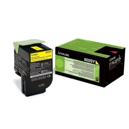 Toner jaune Lexmark pour CX310n / CX410e ... haute capacité (802SY), Toner Express : achat en ligne de Toner jaune Lexmark pour 