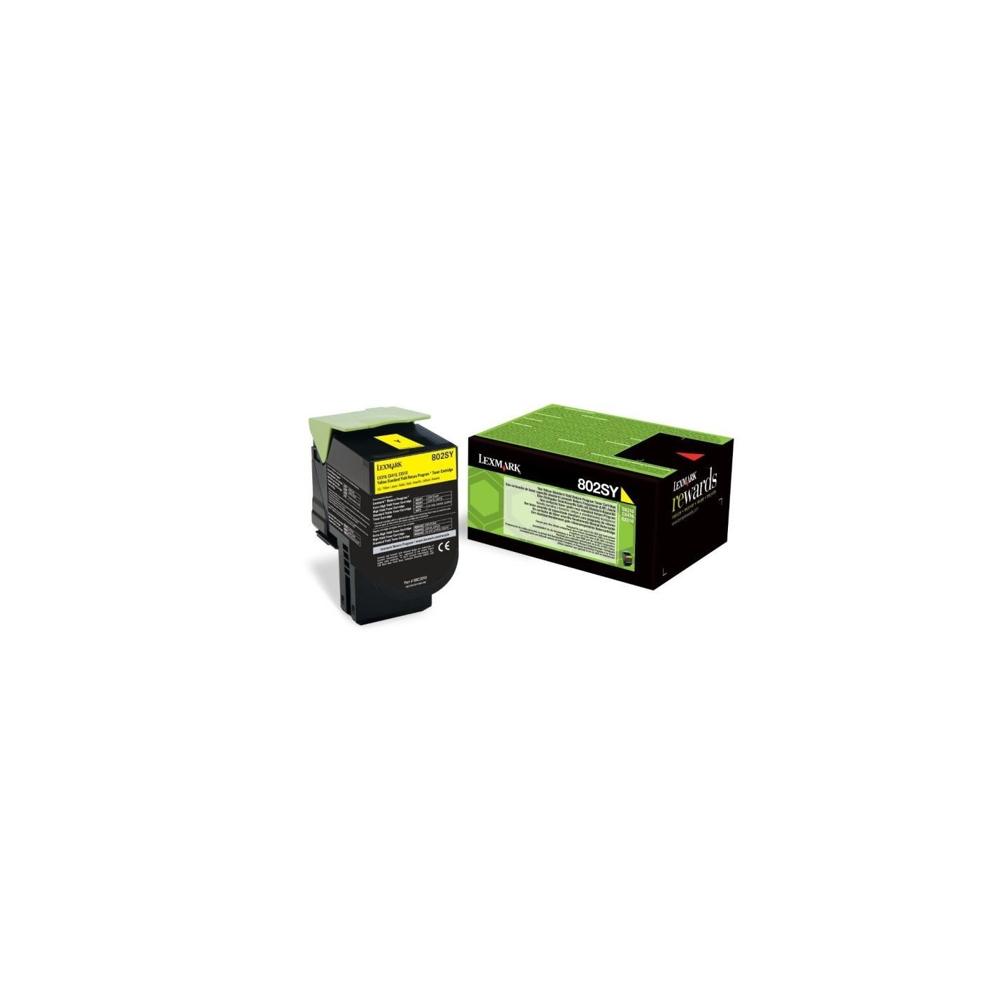 Toner jaune Lexmark pour CX310n / CX410e ... haute capacité (802SY), Toner Express : achat en ligne de Toner jaune Lexmark pour 