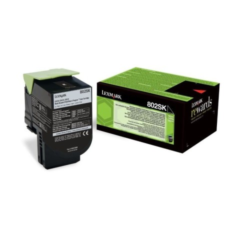 Toner noir Lexmark pour CX310n / CX410e ... haute capacité (802SK), Toner Express : achat en ligne de Toner noir Lexmark pour CX