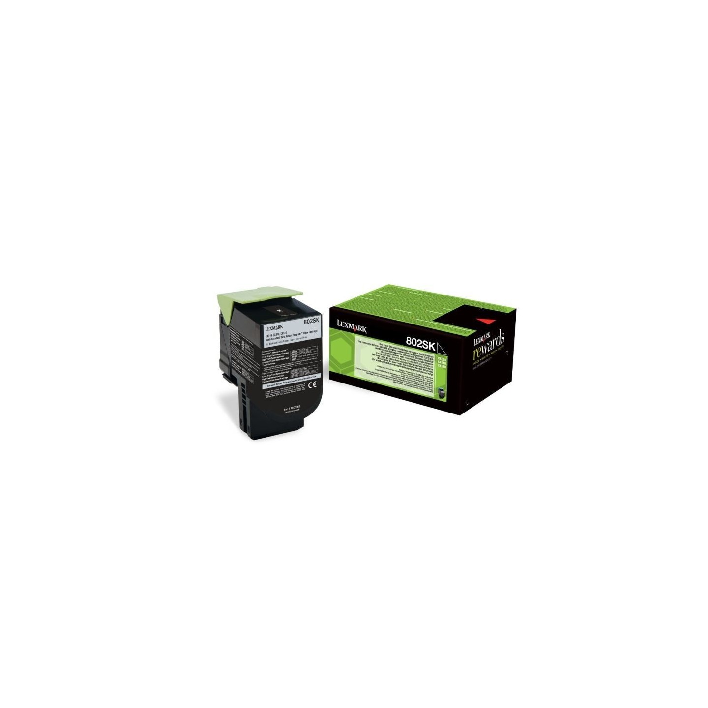 Toner noir Lexmark pour CX310n / CX410e ... haute capacité (802SK), Toner Express : achat en ligne de Toner noir Lexmark pour CX