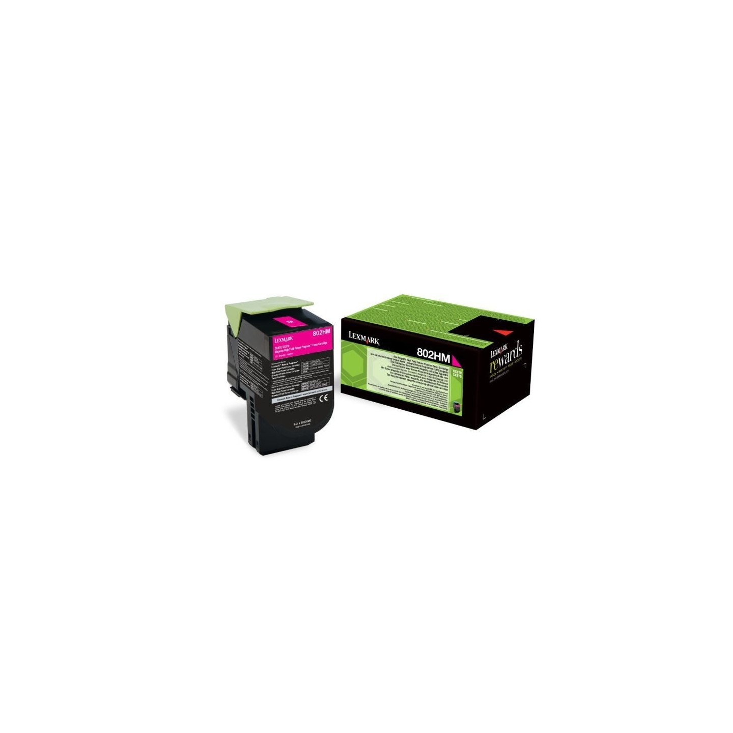 Toner Lexmark magenta pour CX410 / CX510...  (802HM), Toner Express : achat en ligne de Toner Lexmark magenta pour CX410 / CX510