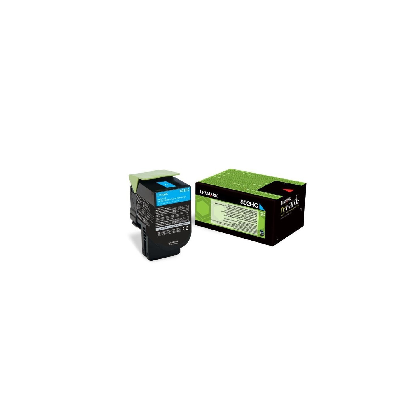 Toner Lexmark cyan pour CX410 / CX510...  (802HC), Toner Express : achat en ligne de Toner Lexmark cyan pour CX410 / CX510...  (