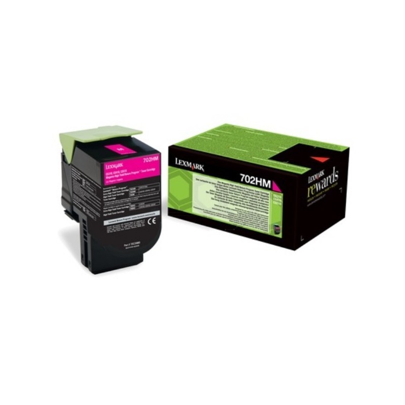 Toner magenta haute capacité Lexmark pour CS310 / CS410 / CS510 .... (702HM), Toner Express : achat en ligne de Toner magenta ha