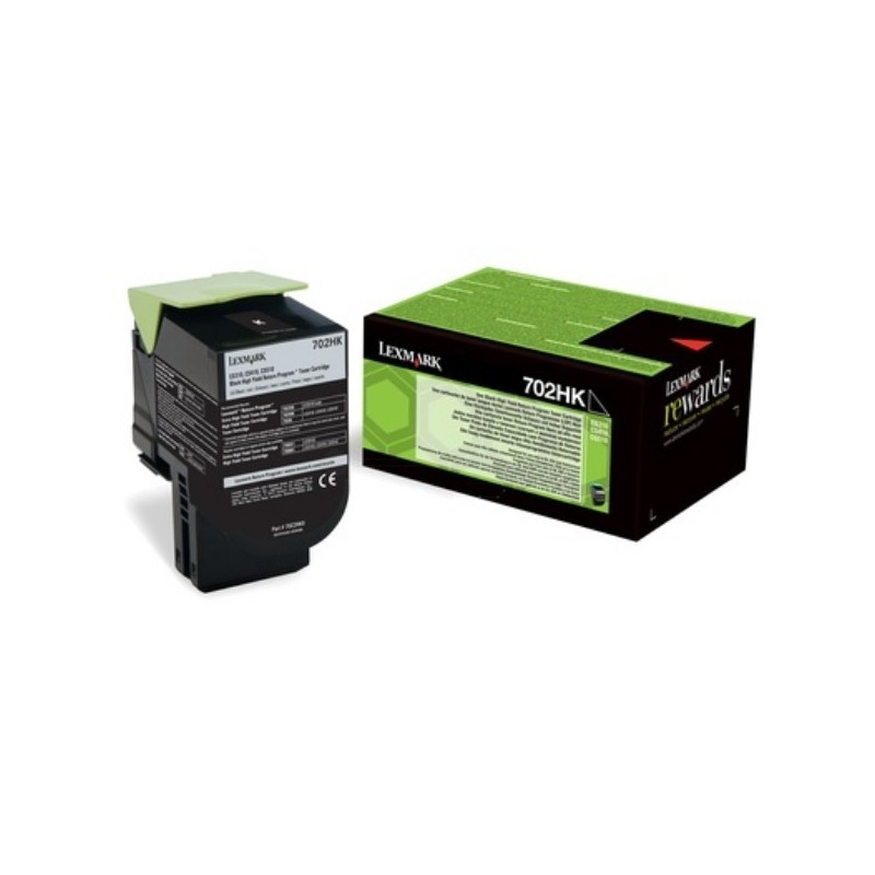 Toner noir haute capacité Lexmark pour CS310 / CS410 / CS510 .... (702HK), Toner Express : achat en ligne de Toner noir haute ca