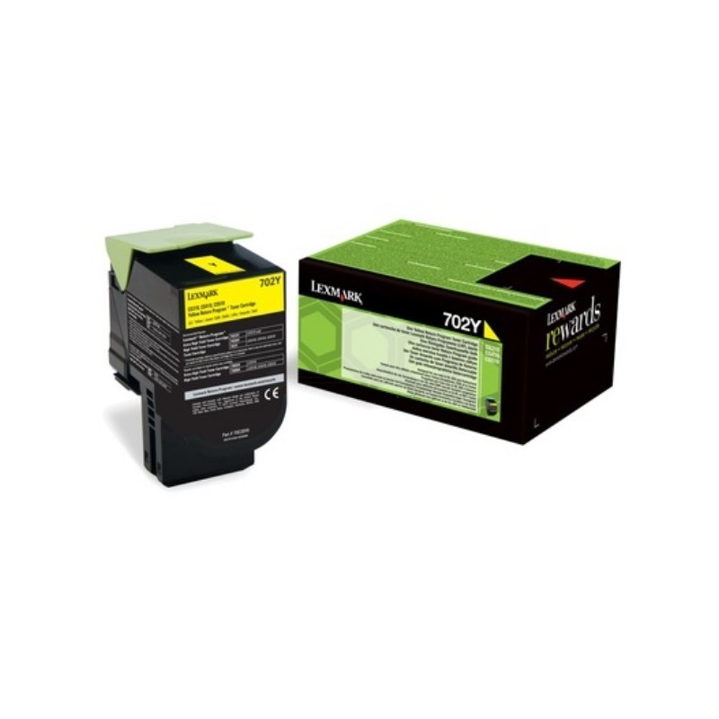 Toner jaune Lexmark pour CS310 / CS410 / CS510 .... (702Y), Toner Express : achat en ligne de Toner jaune Lexmark pour CS310 / C