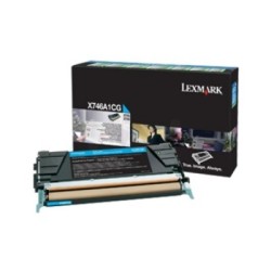 Toner cyan Lexmak X746de / X748, Toner Express : achat en ligne de Toner cyan Lexmak X746de / X748 pour imprimante