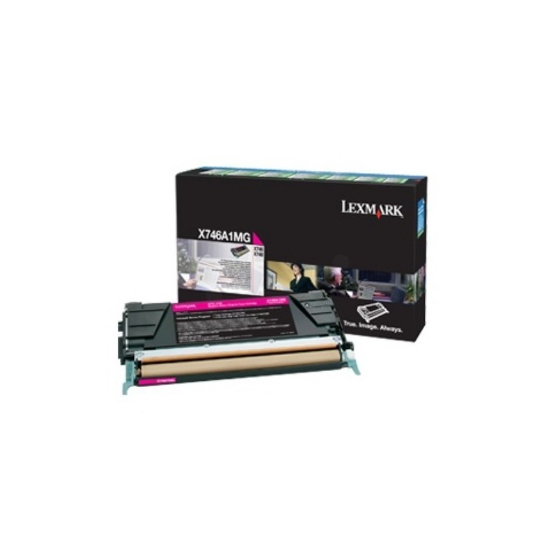 Toner magenta Lexmak X746de / X748, Toner Express : achat en ligne de Toner magenta Lexmak X746de / X748 pour imprimante