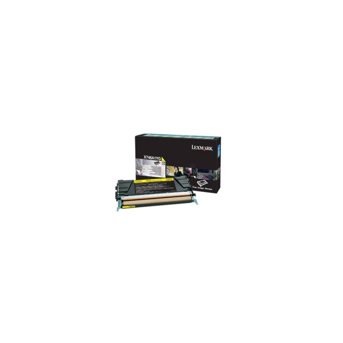 Toner jaune Lexmak X746de / X748, Toner Express : achat en ligne de Toner jaune Lexmak X746de / X748 pour imprimante