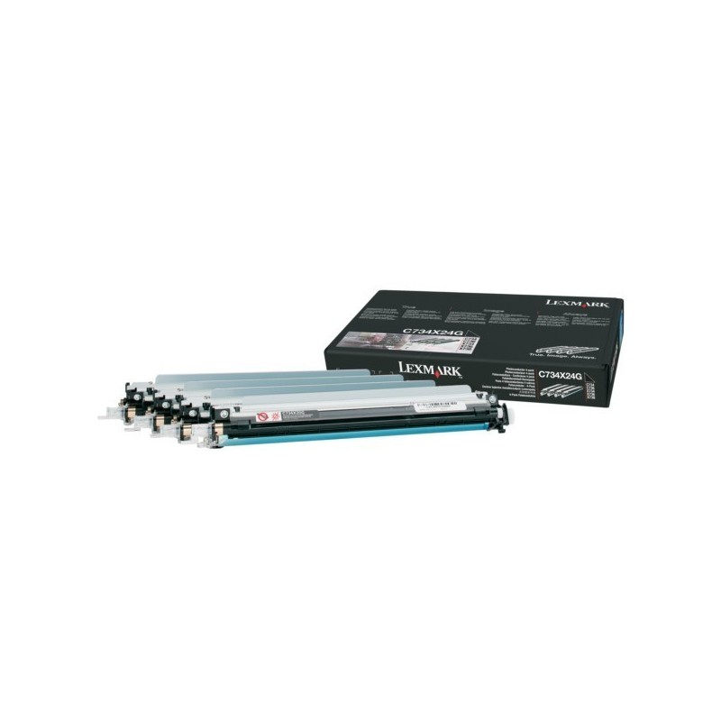 Pack de 4 photoconducteur Lexmark pour C734 / C736 / X734 / X736 / X738, Toner Express : achat en ligne de Pack de 4 photoconduc