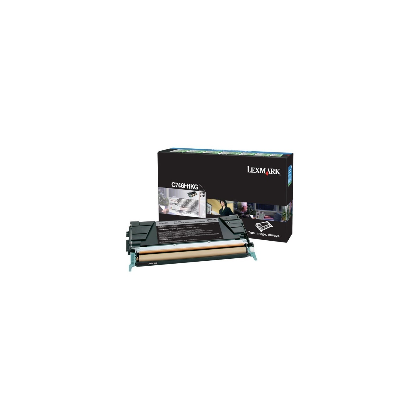 C746H1KG - Toner Lexmark Noir Haut Rendement LRP pour gamme C746 / C748, Toner Express : achat en ligne de Toner noir 