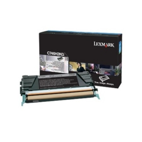 Toner Laser Noir LEXMARK Corporate pour Imprimante Laser - Capacité 12000 pages