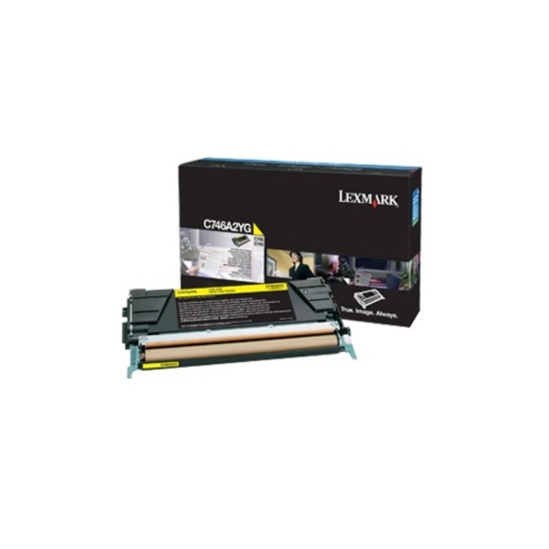 Toner laser jaune Lexmak Corporate C746 / C748