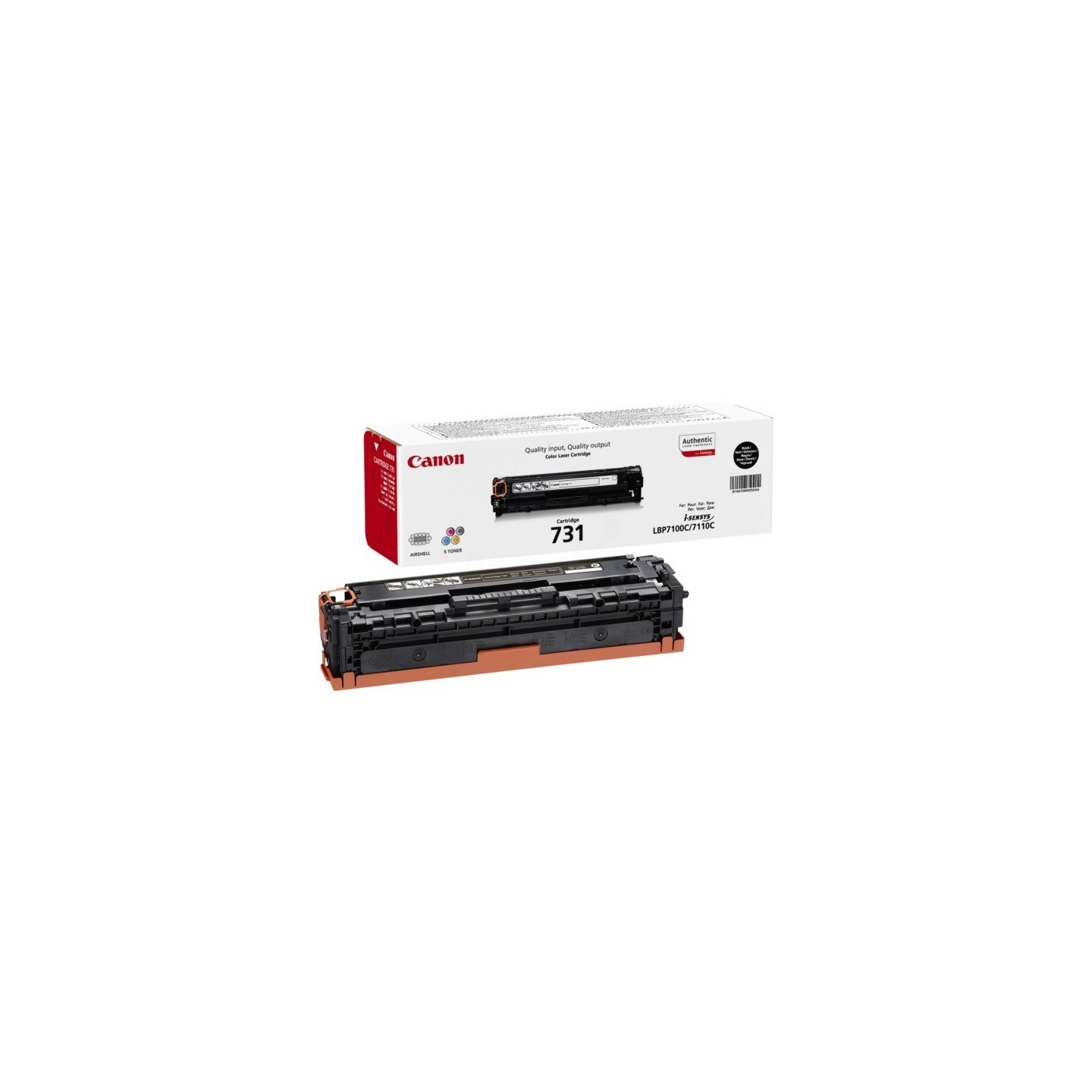 Toner noir Canon pour isensys LBP7100Cn, LBP7110Cw, MF6680DN (731), Toner Express : achat en ligne de Toner noir Canon pour isen
