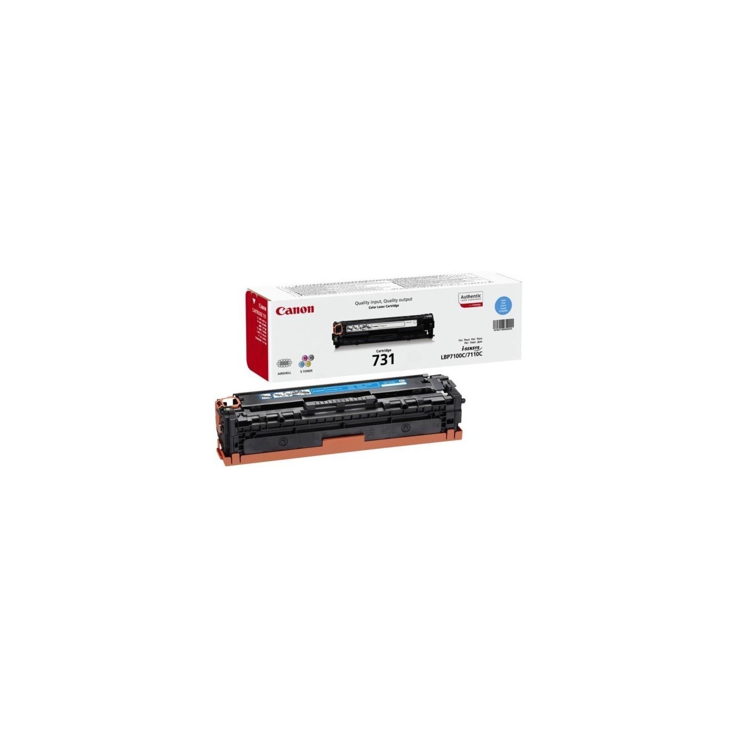Toner cyan Canon pour isensys LBP7100Cn, LBP7110Cw, MF6680DN (731), Toner Express : achat en ligne de Toner cyan Canon pour isen
