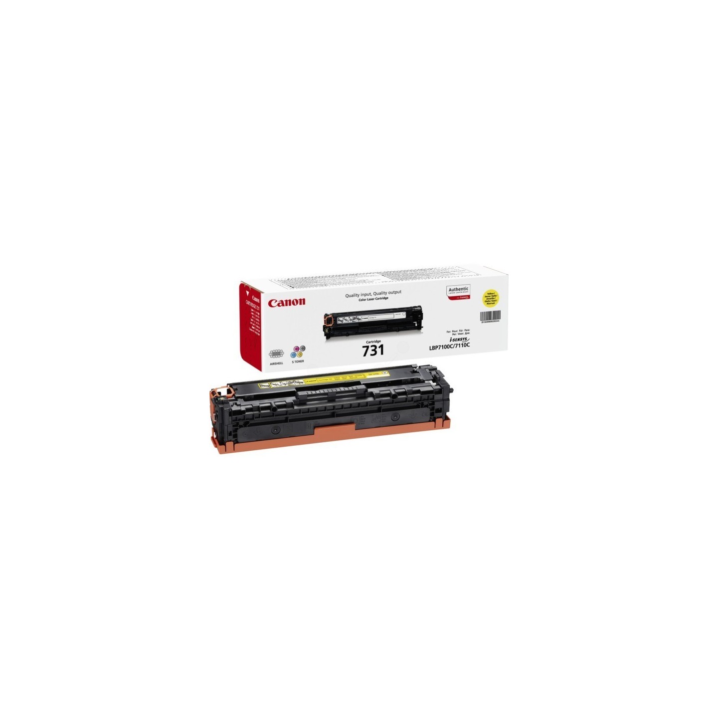 Toner jaune Canon pour isensys LBP7100Cn, LBP7110Cw, MF6680DN (731), Toner Express : achat en ligne de Toner jaune Canon pour is