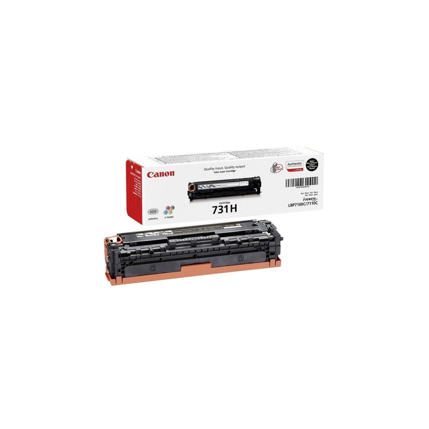 Toner noir haute capacité Canon pour isensys LBP7100Cn, LBP7110Cw, MF6680DN (731H), Toner Express : achat en ligne de Toner noir
