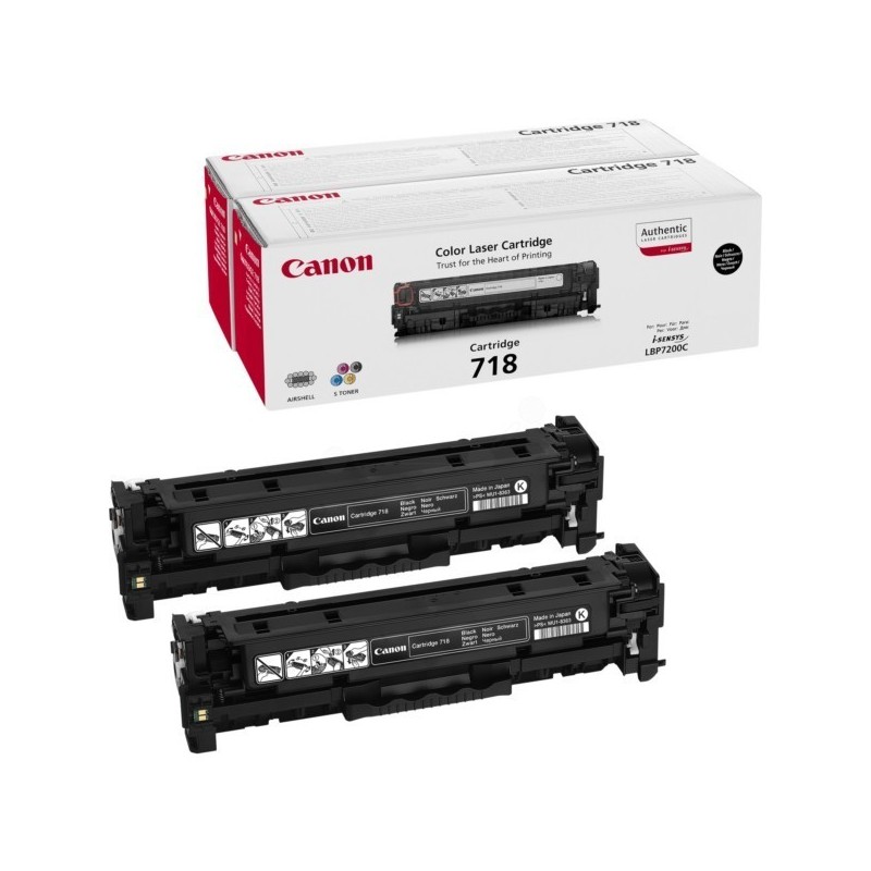 pack de 2 Toners noirs Canon EP-718 pour MF 8350 ..., Toner Express : achat en ligne de pack de 2 Toners noirs Canon EP-718 pour