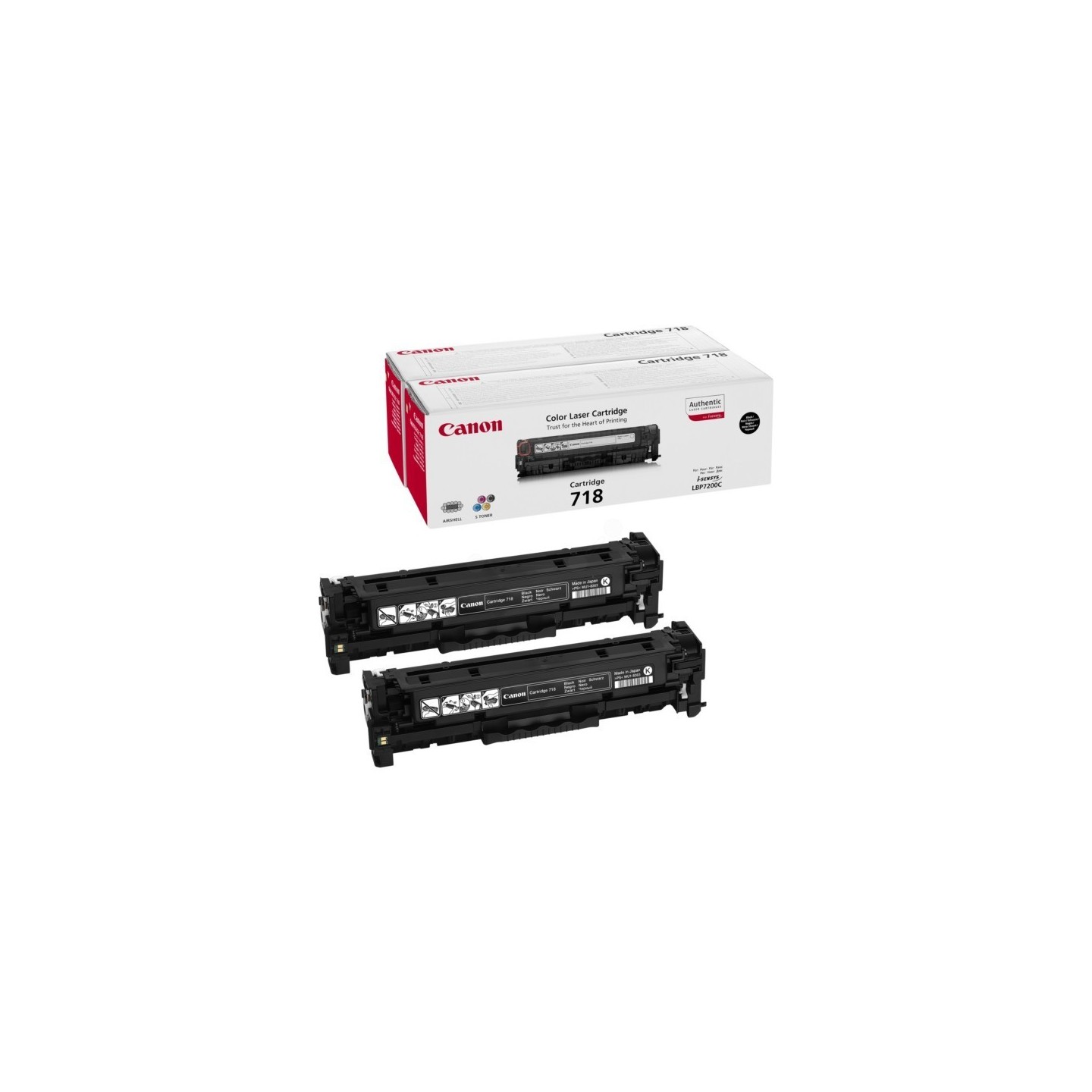 pack de 2 Toners noirs Canon EP-718 pour MF 8350 ..., Toner Express : achat en ligne de pack de 2 Toners noirs Canon EP-718 pour