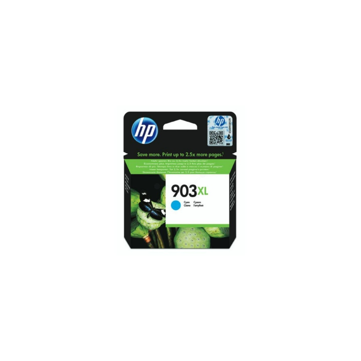 Cartouche jet d'encre Cyan Haute capacité HP pour Office Jet Pro 6960 / 6970 ....(N°903XL)