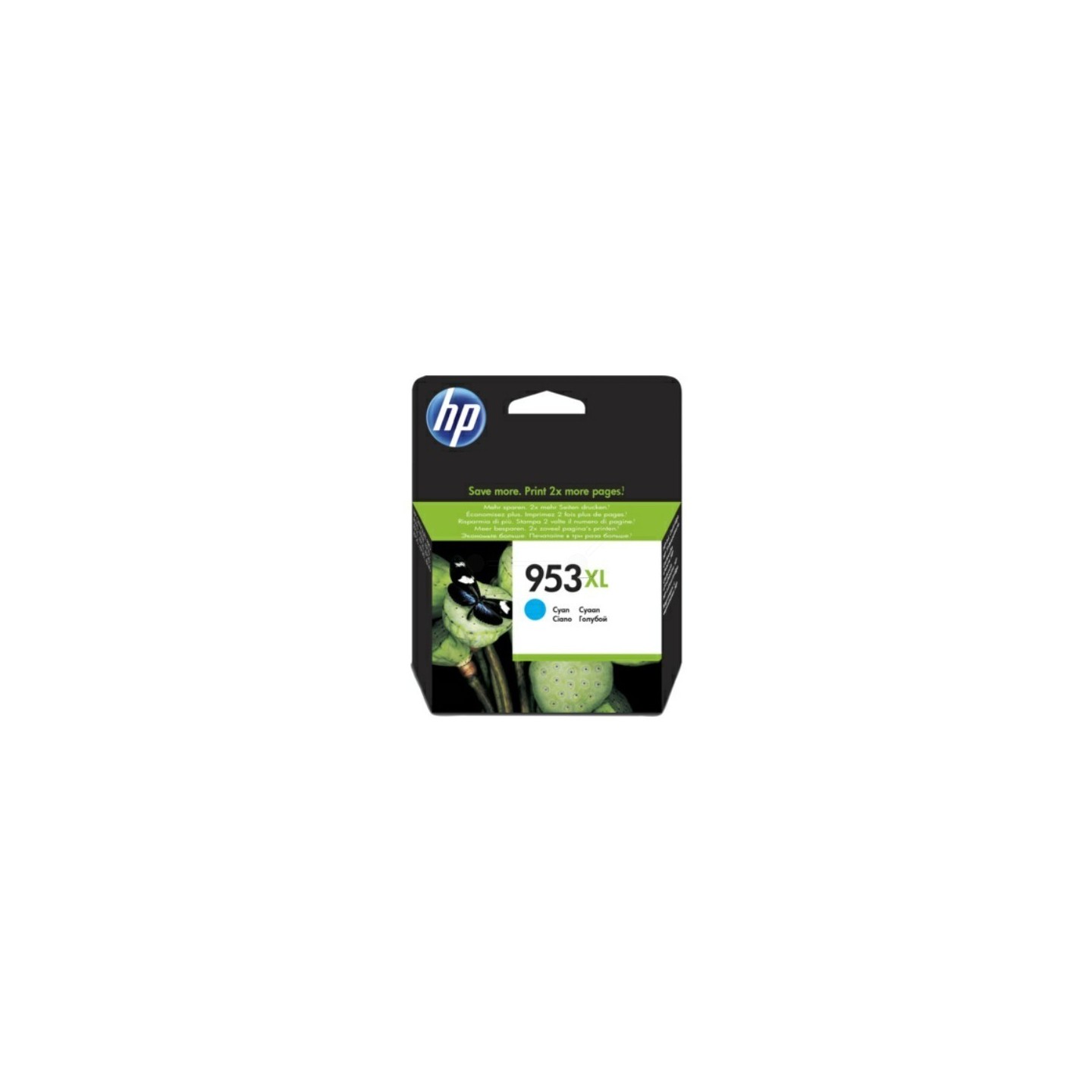 Cartouche jet d'encre Cyan Haute capacité HP pour Office Jet Pro 8210/ 8720/ 8740 ... (N°953XL)