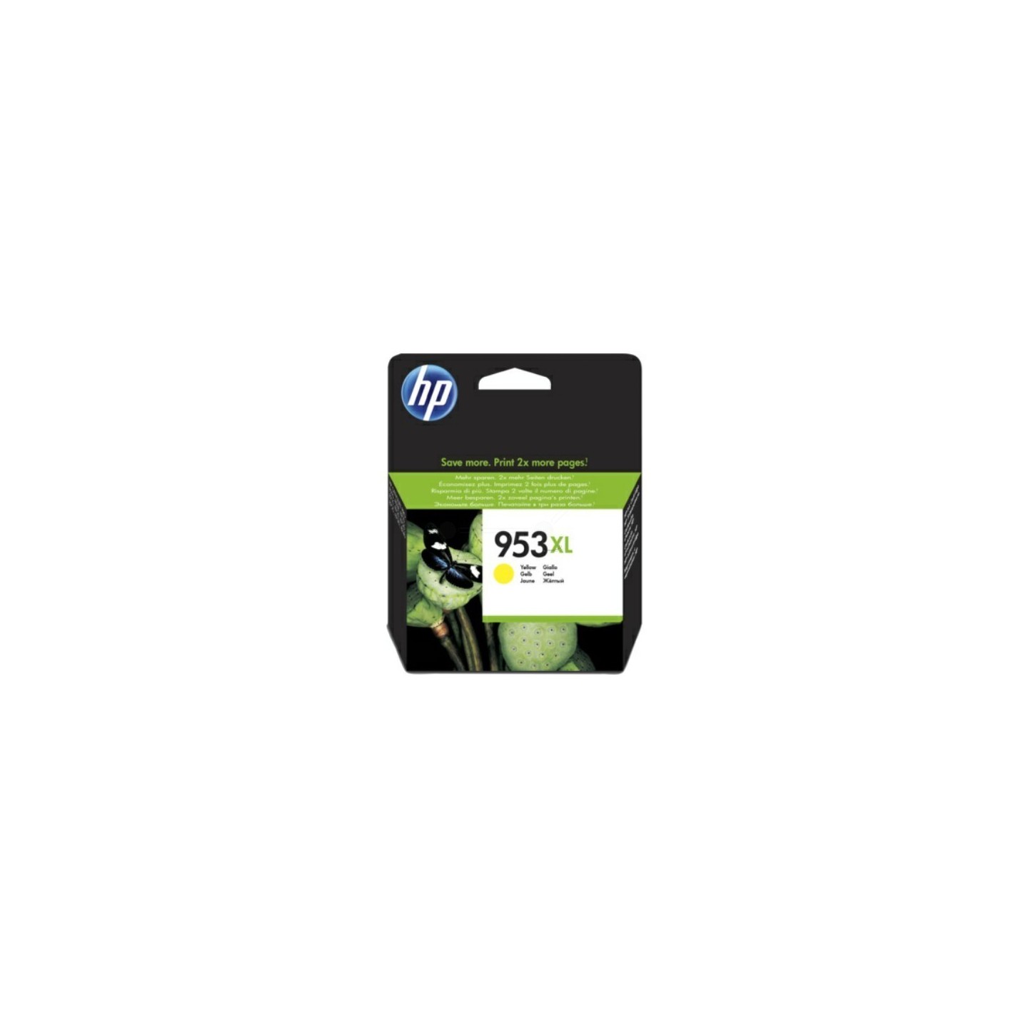 Cartouche jet d'encre Jaune Haute capacité HP pour Office Jet Pro 8210/ 8720/ 8740 ... (N°953XL)