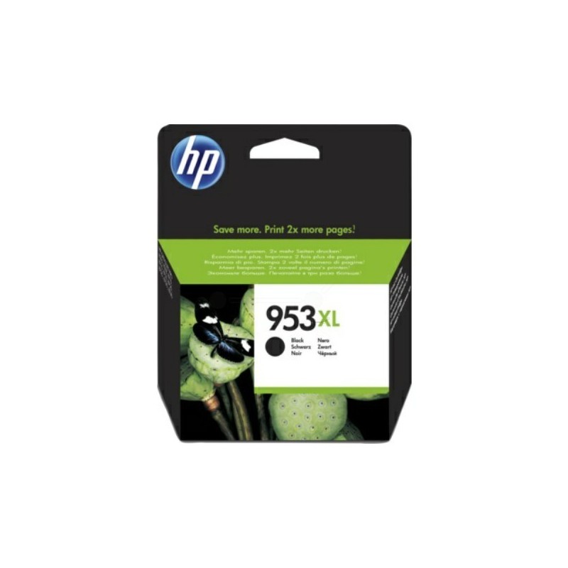 Cartouche jet d'encre Noir Haute capacité HP pour Office Jet Pro 8210/ 8720/ 8740 ... (N°953XL)