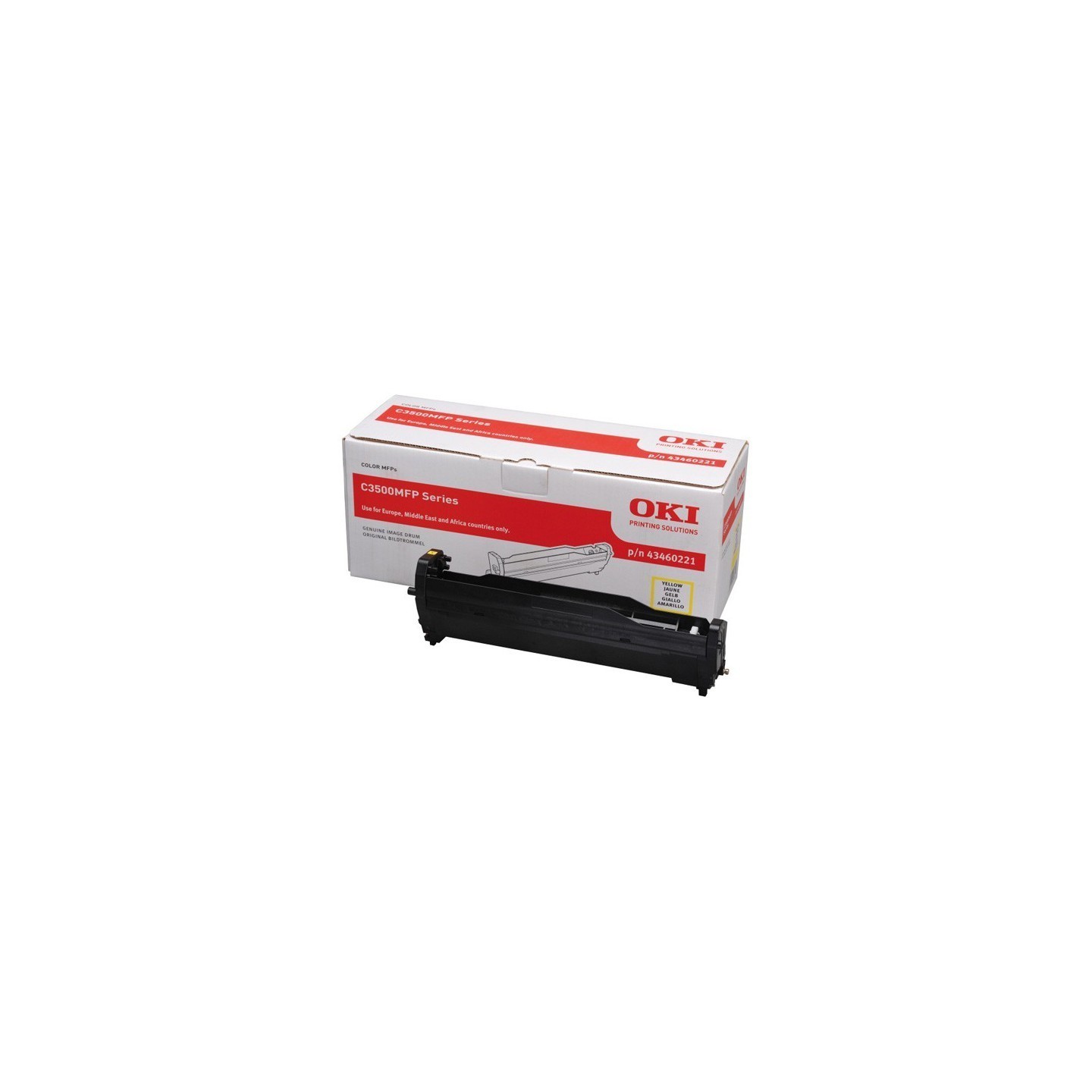 Tambour jaune Oki pour multifonction C3520MFP / C3530MFP / MC360MFP, Toner Express : achat en ligne de Tambour jaune Oki pour mu