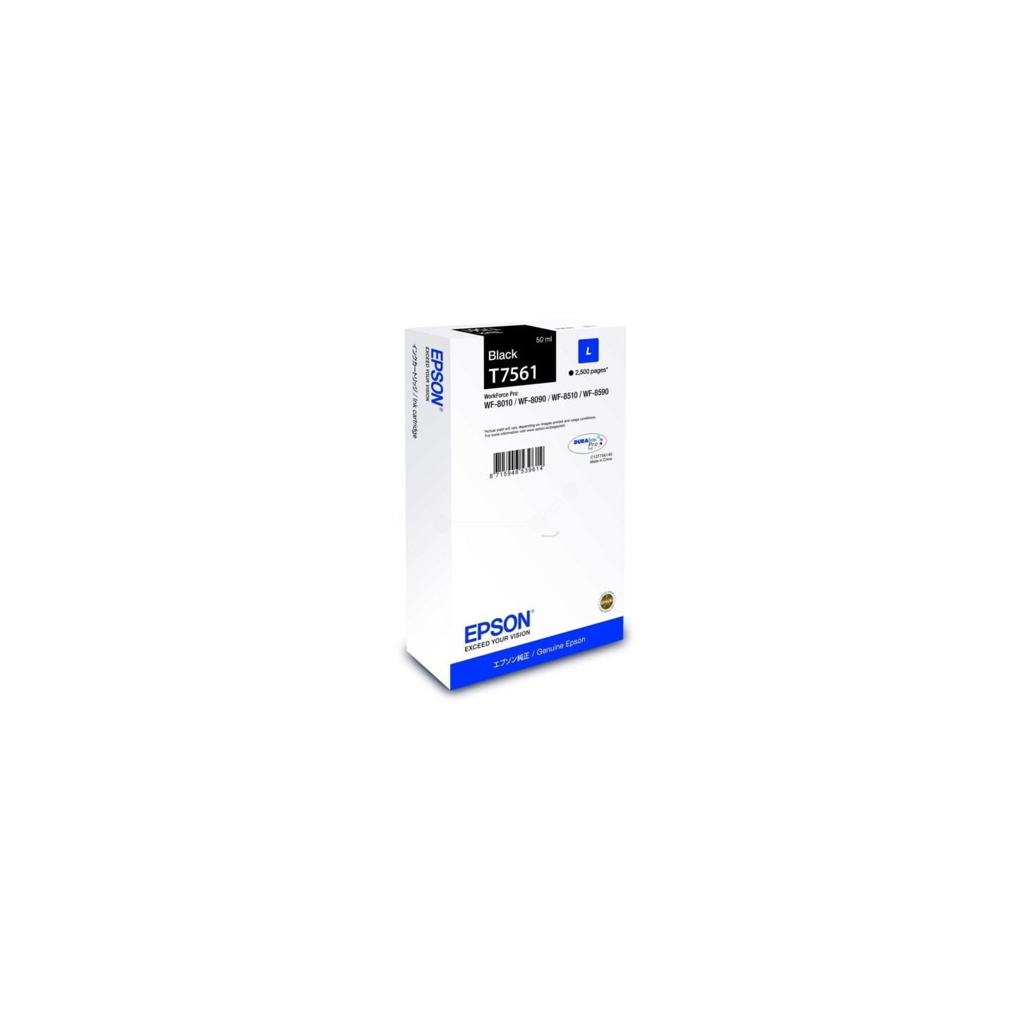 Cartouche d'encre noire pour Epson WorkForce Pro WF-8010DW/ 8090DW ....., Toner Express : achat en ligne de Cartouche d'encre no