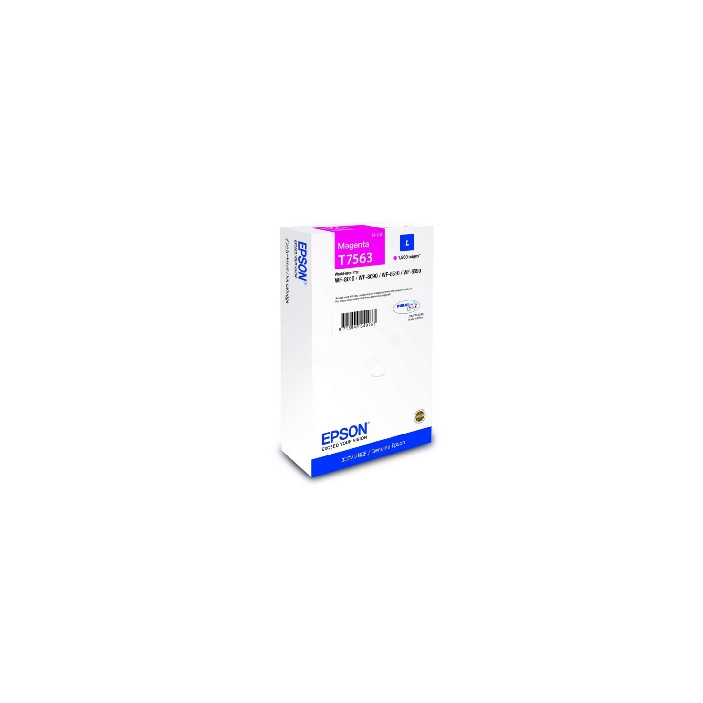 Cartouche d'encre magenta pour Epson WorkForce Pro WF-8010DW/ 8090DW ....., Toner Express : achat en ligne de Cartouche d'encre 
