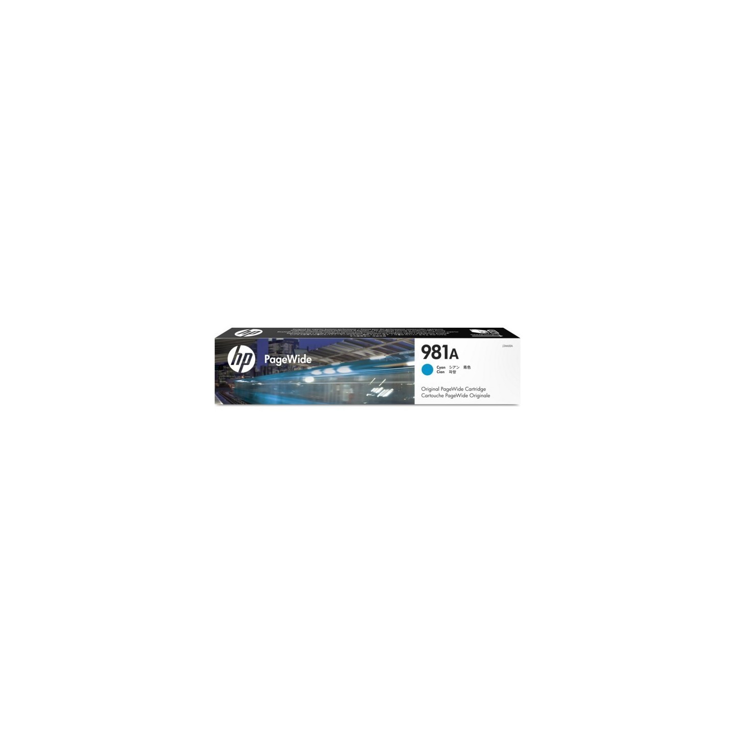 Cartouche jet d'encre Cyan HP pour PageWide Enterprise 556 dn / xh ... (N°981A)