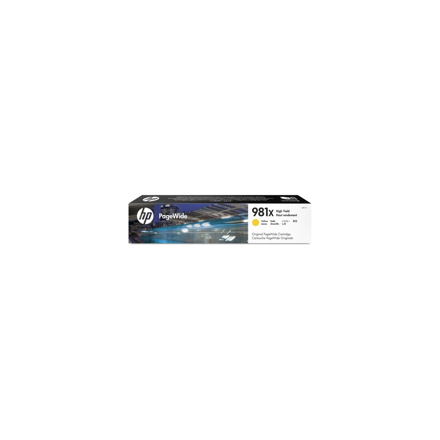 Cartouche jet d'encre Jaune Haute Capacité HP pour PageWide Enterprise 556 dn / xh ... (N°981X)