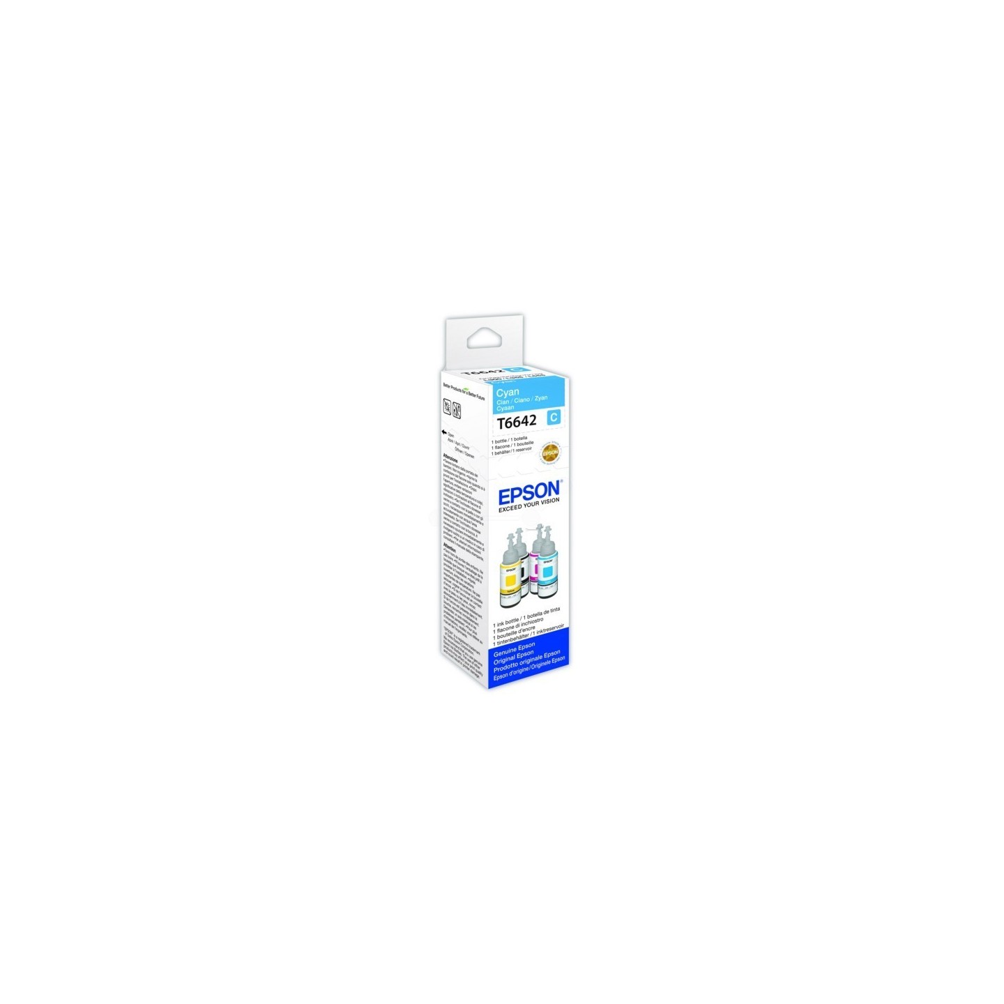 C13T66424A : Cartouche Encre Cyan EPSON pour EcoTank ET-14000/ ET-2500/ L100 ...(C13T664240)