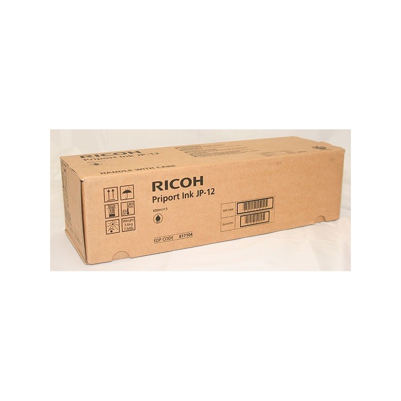Pack 5 encres noir Ricoh pour JP1210/ 1250/ DX 3240 (JP-12), Toner Express : achat en ligne d'encre noir Ricoh 