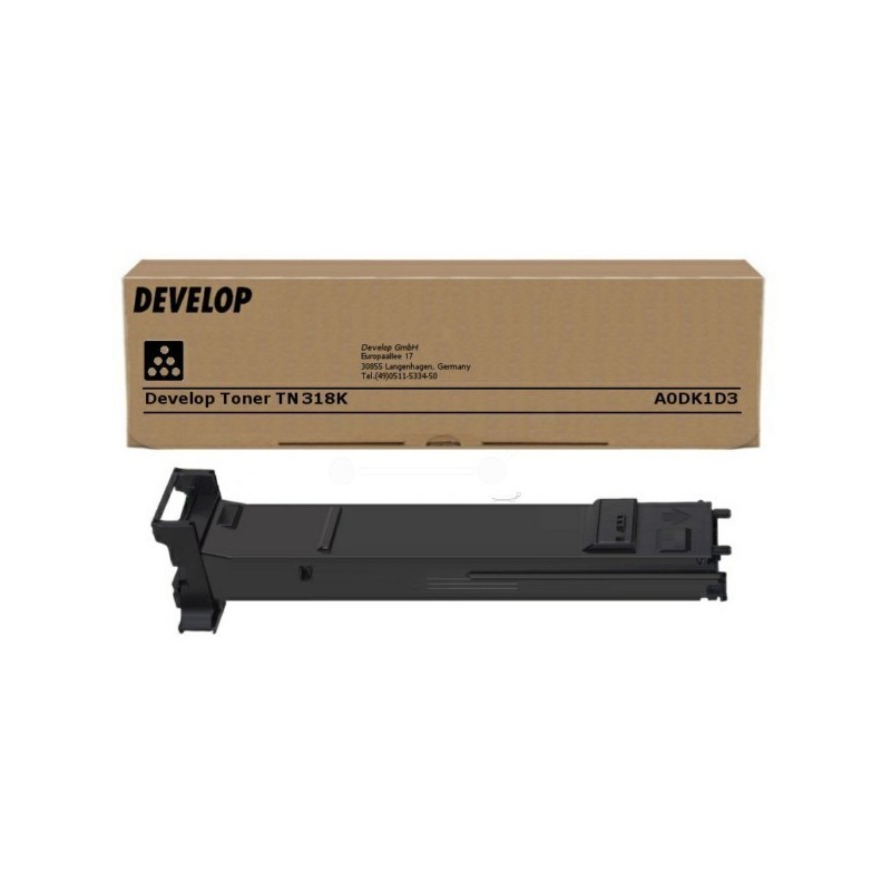 Toner noir Develop pour Inéo +20 / +20P / +31P (TN-318), Toner Express : achat en ligne de Toner noir Develop pour Inéo +20 / +2