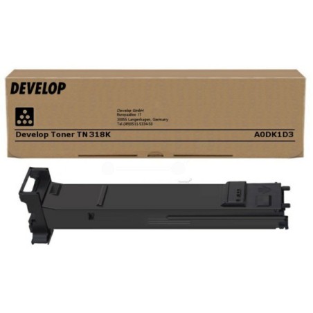Toner noir Develop pour Inéo +20 / +20P / +31P (TN-318), Toner Express : achat en ligne de Toner noir Develop pour Inéo +20 / +2