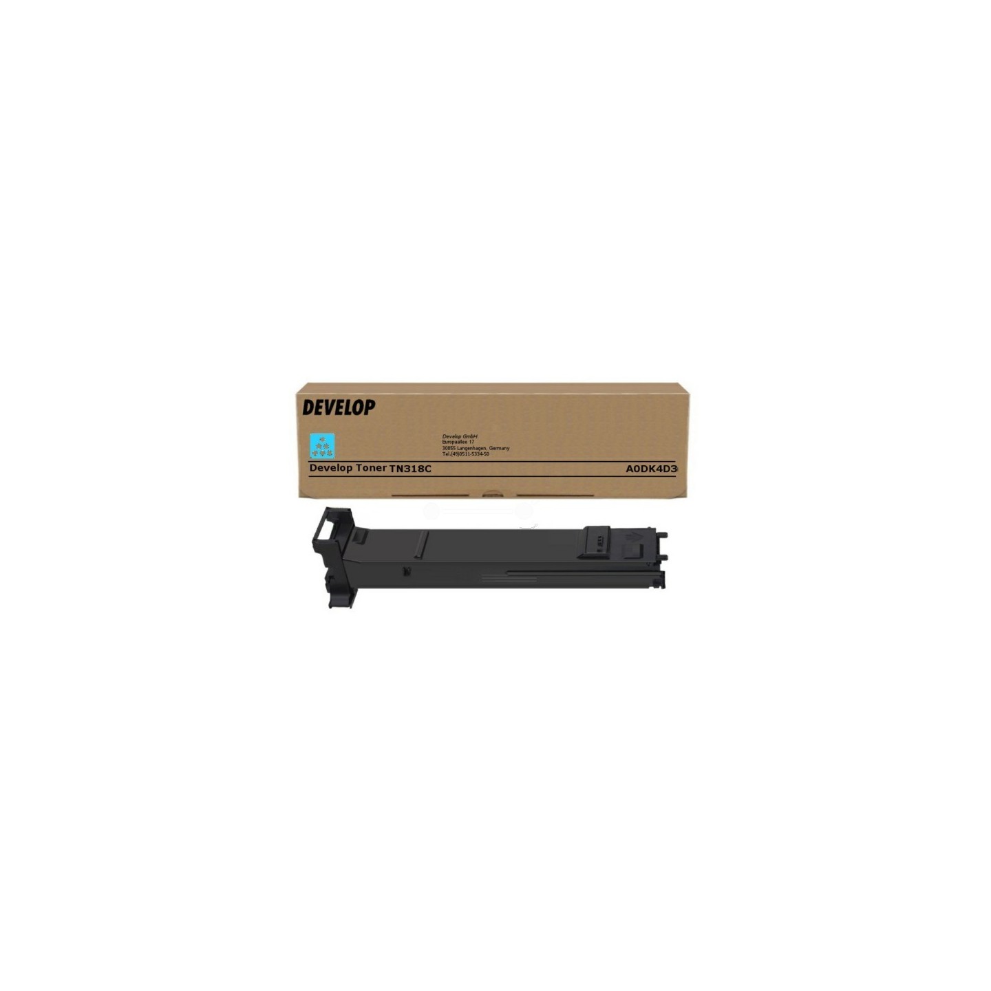 Toner cyan Develop pour Inéo +20 / +20P / +31P (TN-318), Toner Express : achat en ligne de Toner cyan Develop pour Inéo +20 / +2