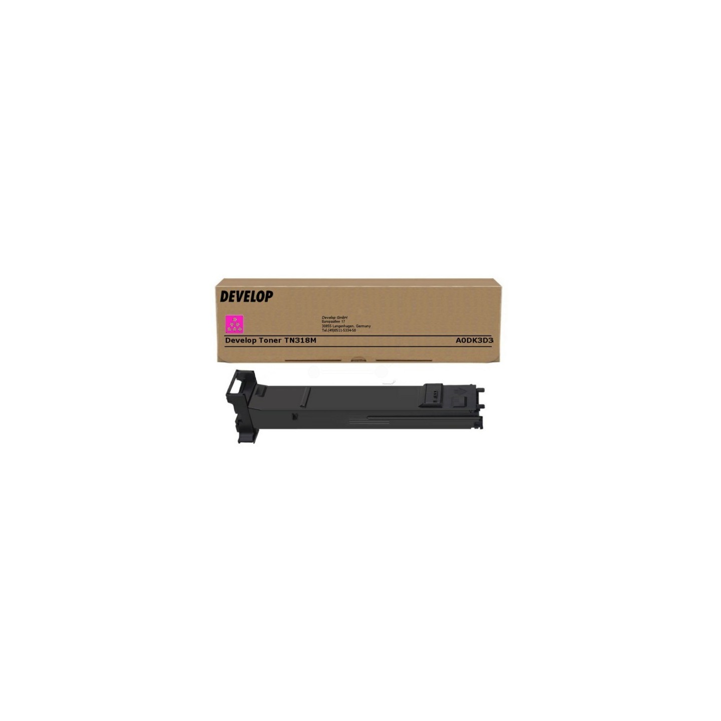 Toner magenta Develop pour Inéo +20 / +20P / +31P (TN-318), Toner Express : achat en ligne de Toner magenta Develop pour Inéo +2