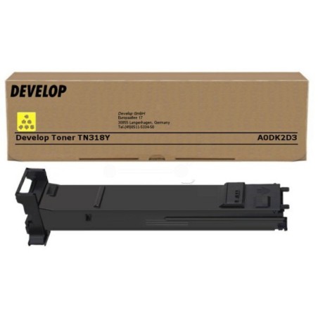 Toner jaune Develop pour Inéo +20 / +20P / +31P (TN-318), Toner Express : achat en ligne de Toner jaune Develop pour Inéo +20 / 