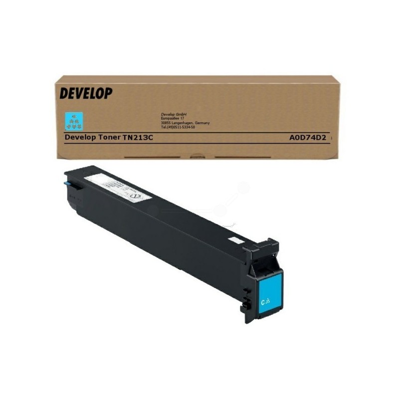 Toner cyan Develop pour Ineo +203 / +253 (A0D74D2), Toner Express : achat en ligne de Toner cyan Develop pour Ineo +203 / +253 (