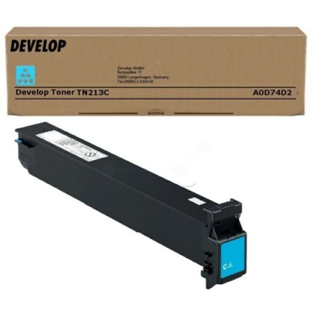 Toner cyan Develop pour Ineo +203 / +253 (A0D74D2), Toner Express : achat en ligne de Toner cyan Develop pour Ineo +203 / +253 (
