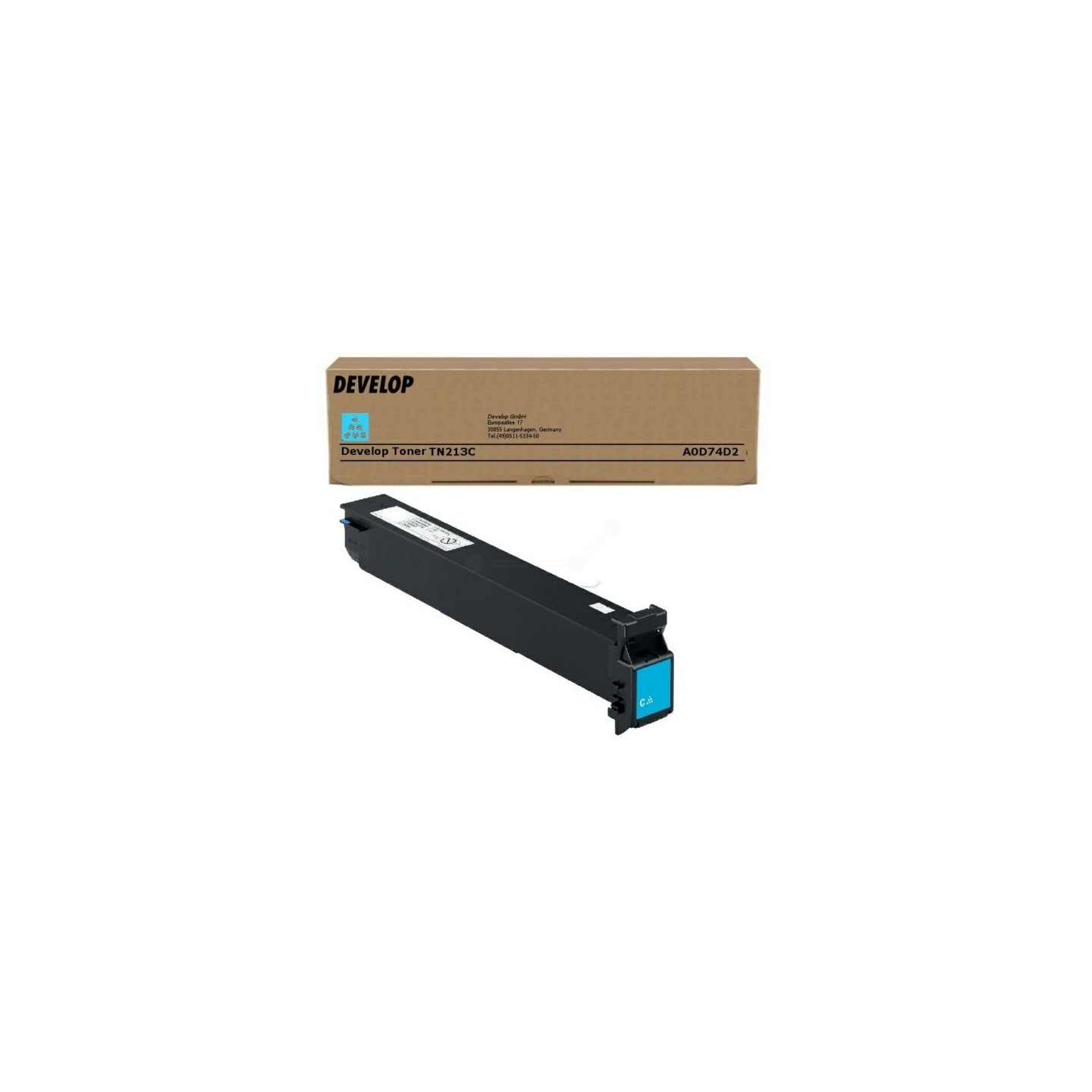 Toner cyan Develop pour Ineo +203 / +253 (A0D74D2), Toner Express : achat en ligne de Toner cyan Develop pour Ineo +203 / +253 (