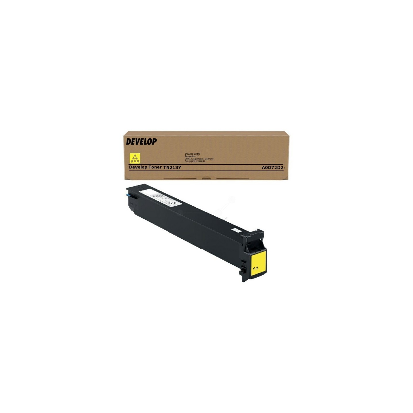 Toner jaune Develop pour Ineo +203 / +253 (A0D72D2), Toner Express : achat en ligne de Toner jaune Develop pour Ineo +203 / +253