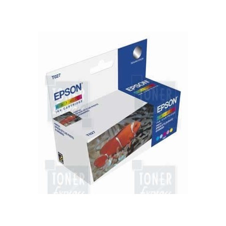 Cartouche Encre Couleur EPSON (T027), Toner Express : achat en ligne de Cartouche Encre Couleur EPSON (T027) pour imprimante