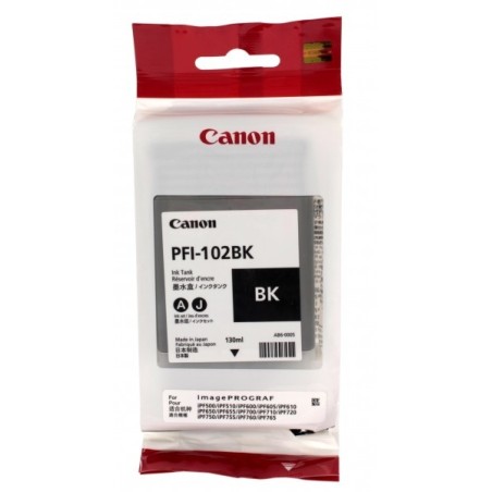 Encre noir Canon IPF500 / IPF600 / IPF700 (PFI-102BK), Toner Express : achat en ligne de Encre noir Canon IPF500 / IPF600 / IPF7
