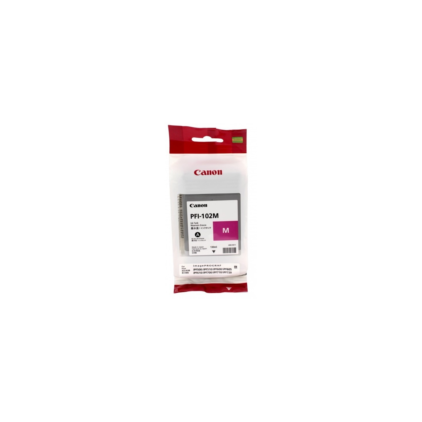 Encre magenta Canon pour IPF500 / IPF600 / IPF700 (PFI-102M), Toner Express : achat en ligne de Encre magenta Canon pour IPF500 