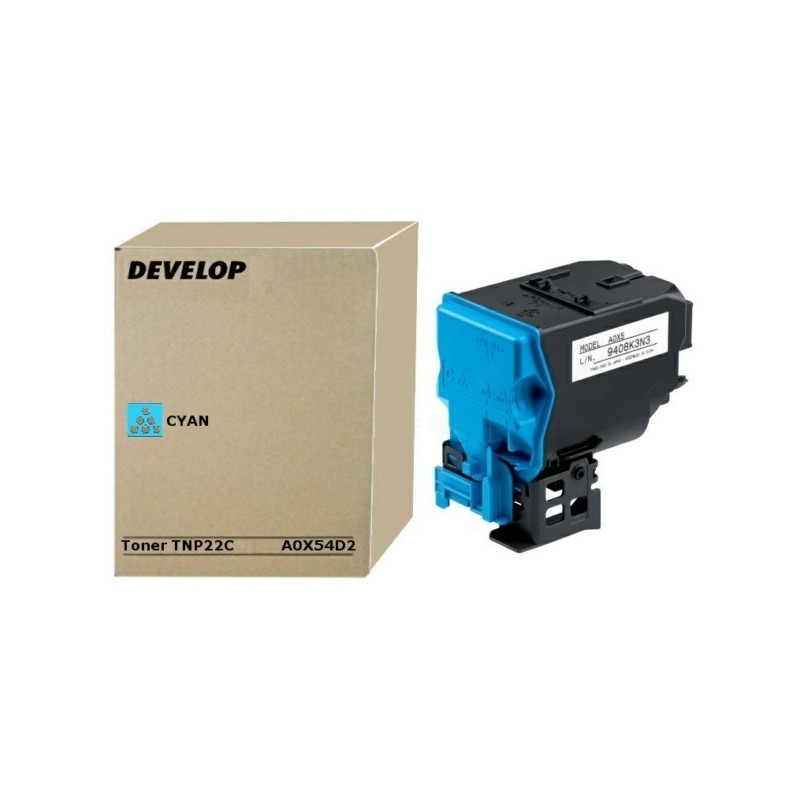 Cartouche Toner Cyan Develop pour Ineo+35 /+35p ...(TNP-22C)