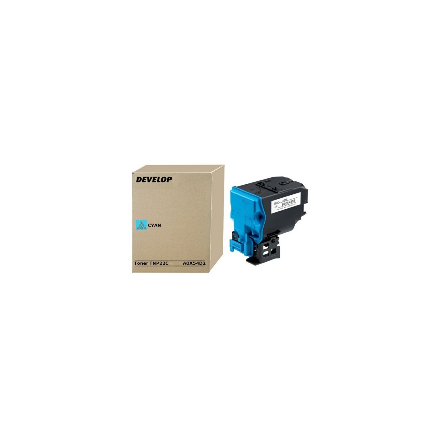 Cartouche Toner Cyan Develop pour Ineo+35 /+35p ...(TNP-22C)